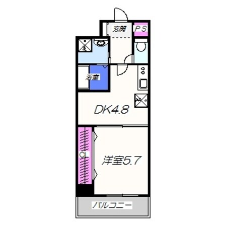 宿院西TKハイツ2号館の物件間取画像